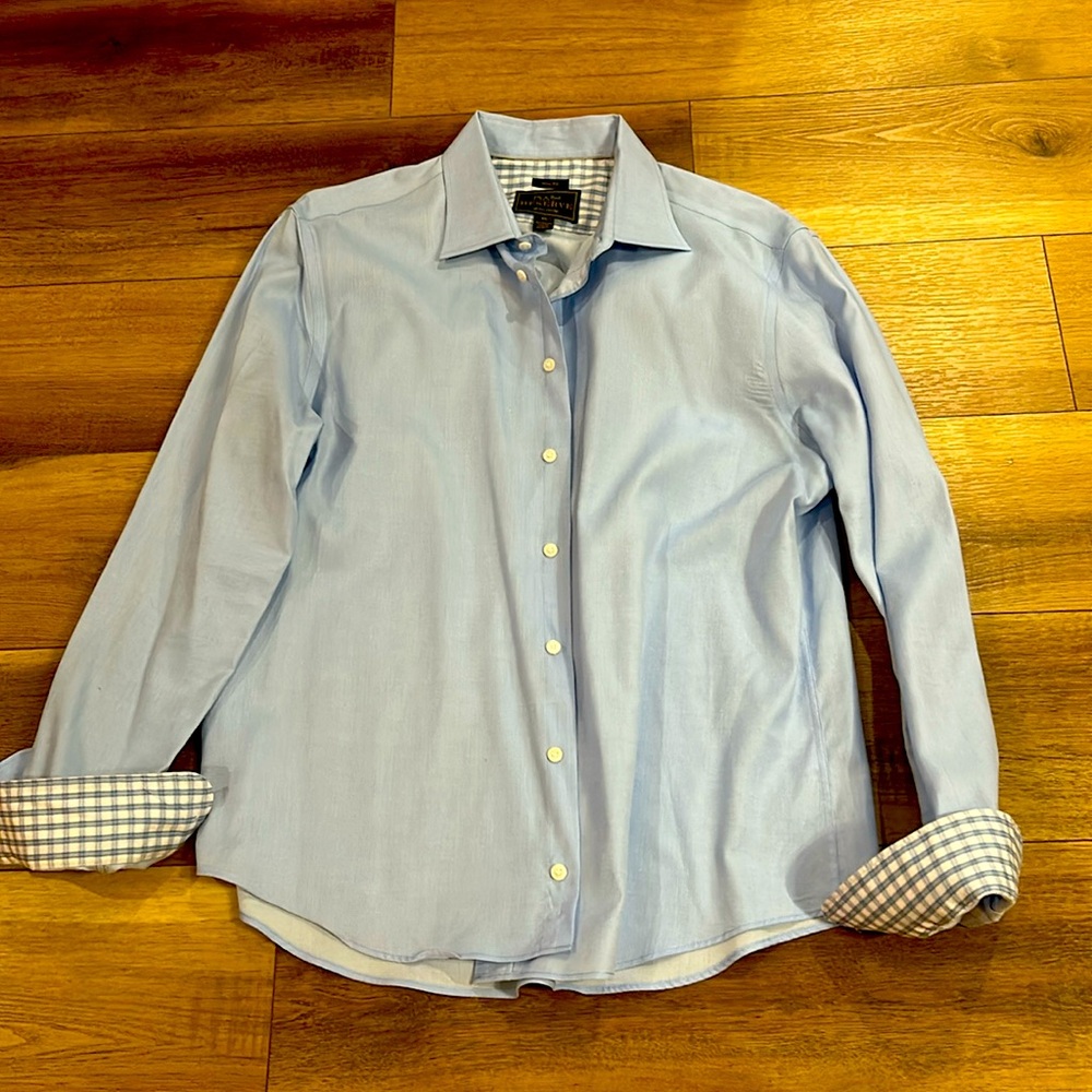 Light blue Jos A Banks dress shirt